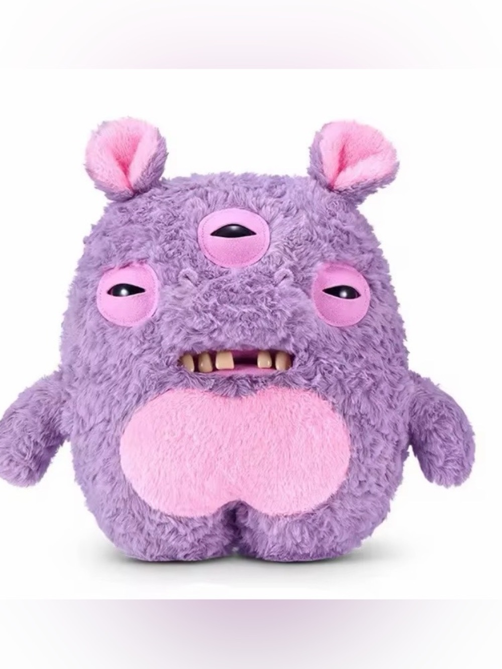 New Fuggler BIGG FUGGS Jumbo Plush 15" Chunky Hippo Bottomus Monster Plush